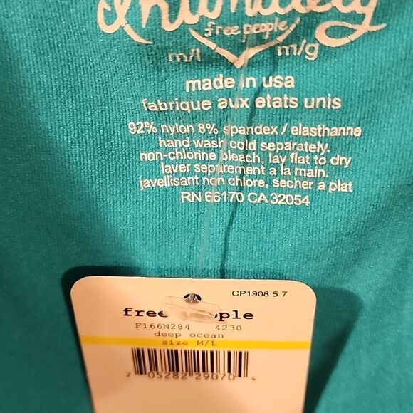 Intamitely Free People Crocet Effect Bodycon NWT  size M-Elegant Blue Lace Dress - Picture 4 of 6